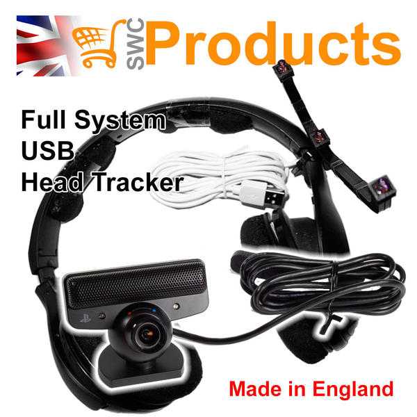 Full System USB Head Tracking pro Clip and Camera.