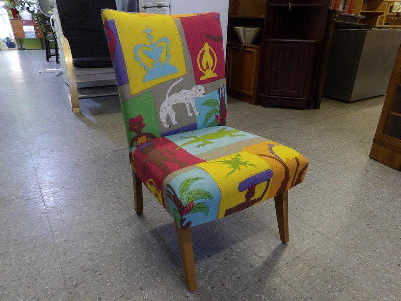 Funky bedroom chair - Re-upholsterd by our team