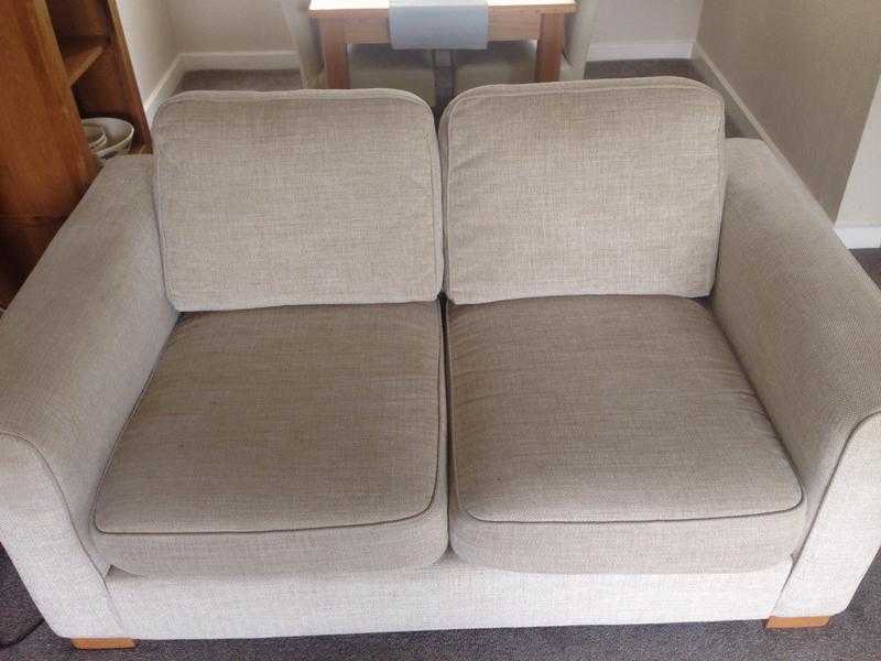 Furniture Village Eleanor two seater cream sofa