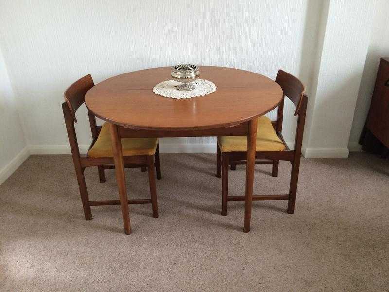 G Plan round teak dinning table amp 4 chairs