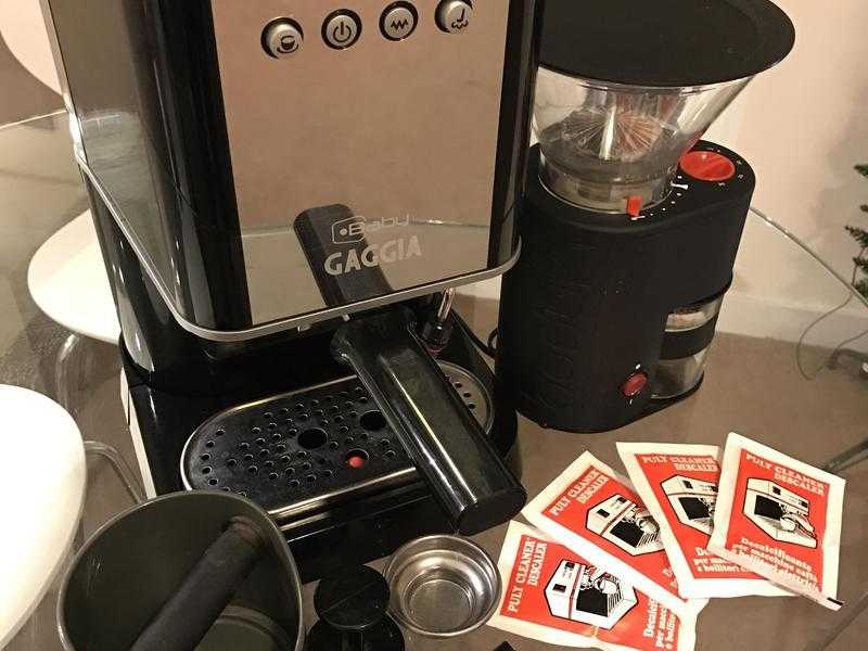 Gaggia Baby Espresso Coffee Machine with Grinder and Accessories - Excellent Condition