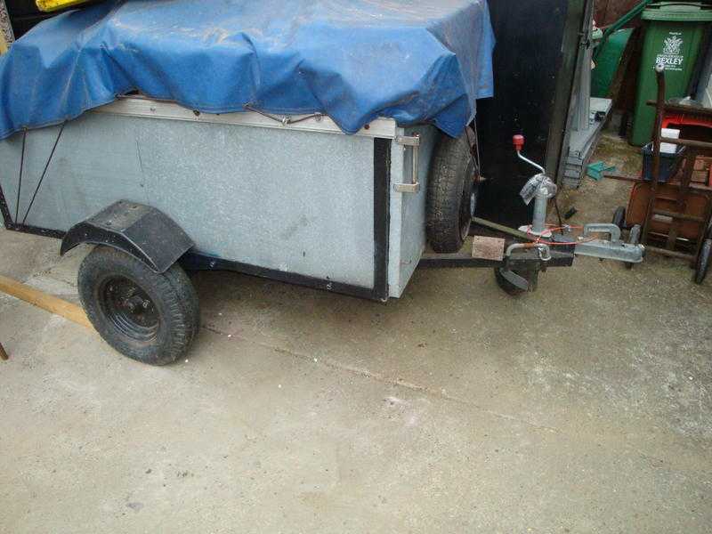 Galvanised Trailer 6 x 3.5.ft   for Camping. Boot Fairs .General use etc