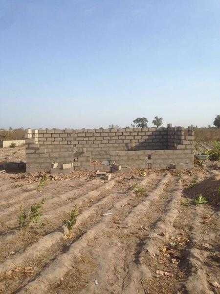 Gambia CHEAP1bed house UNDER CONSTRUCTION in W. AFRICA secluded with 8-10hrs of daily sunshine.