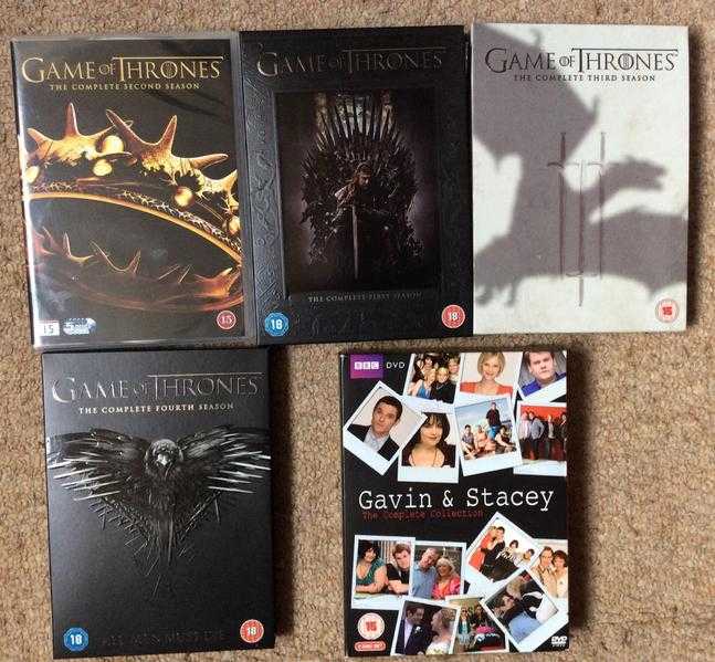 Game Of Thrones (1 to 4), Gavin and Stacy (Entire) DVD Box sets