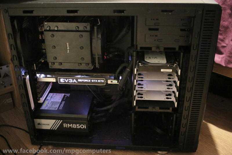 Gaming PC Ryzen 7, 16GB RAM, GTX1070, 120GB m.2 SSD, 3TB HDD, Silent Case, GOLD PSU