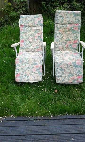 Garden chairs relaxing