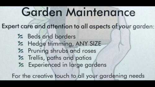 Garden maintenance