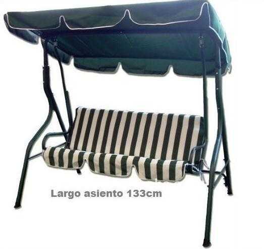 Garden Metal Swing Hammock 3 Seater Gelusa Chair Bench Outdoor