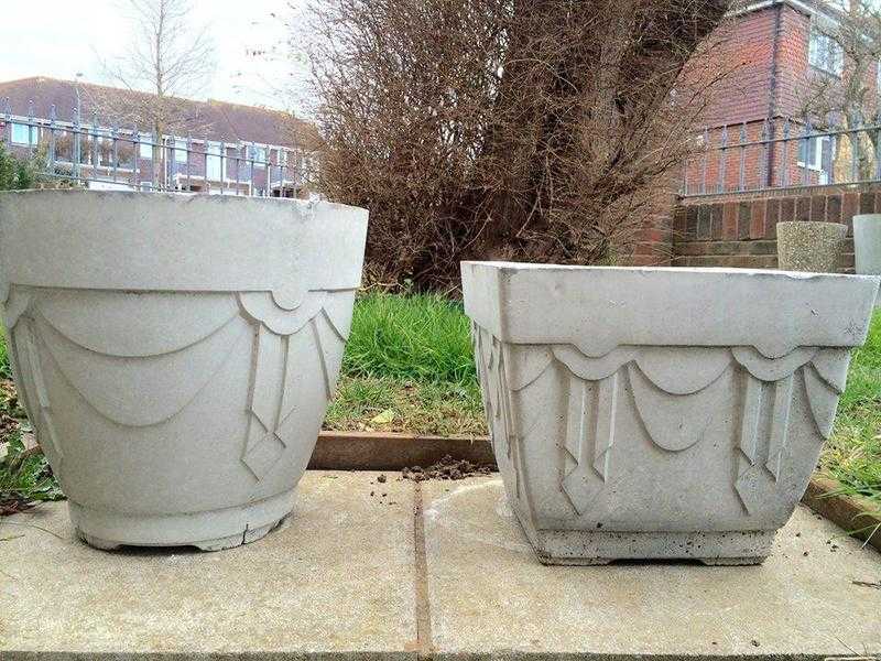 Garden plant pots