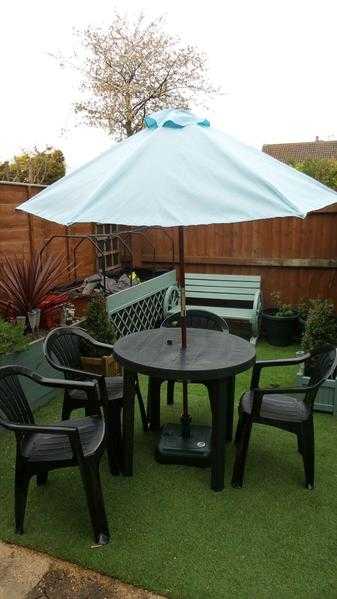 Garden table and chairs