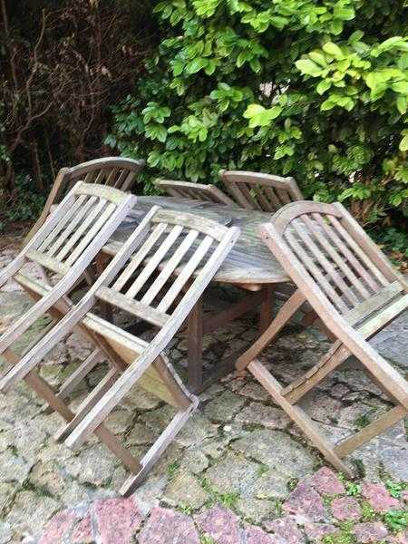 Garden table and chairs