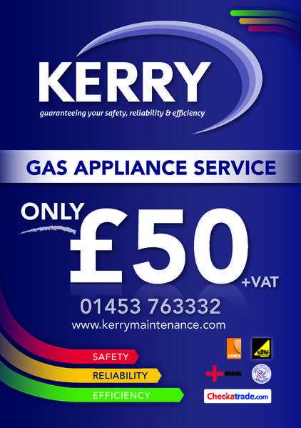 Gas Appliance Service Only 50 VAT