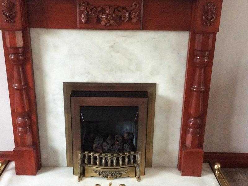 Gas fire and surround