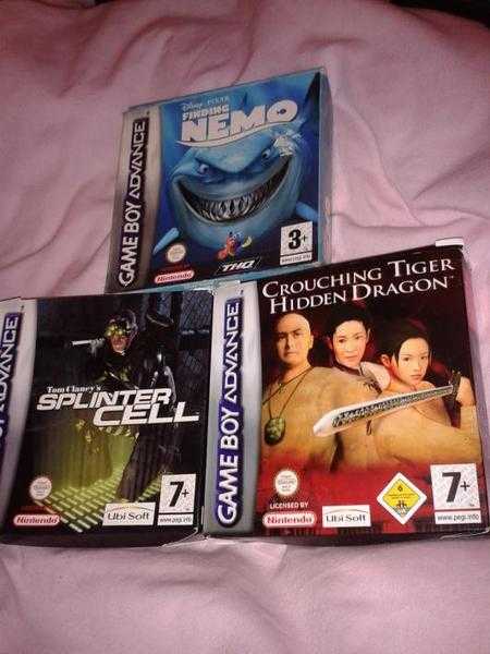 GBA  Nintendo Game boy advance Games - all 5 each