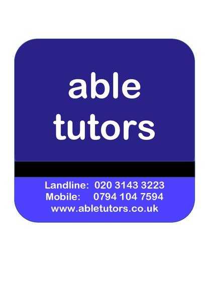 GCSE and A-level tutors - North West London