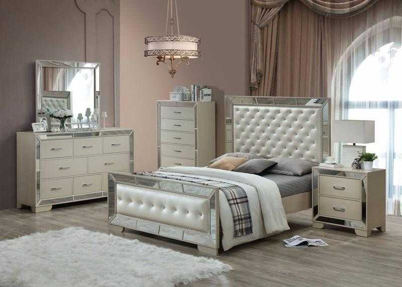 Gem - Complete 5 piece Bedroom set - White