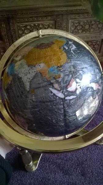 Gemstone globe with compass great unusual christmas present