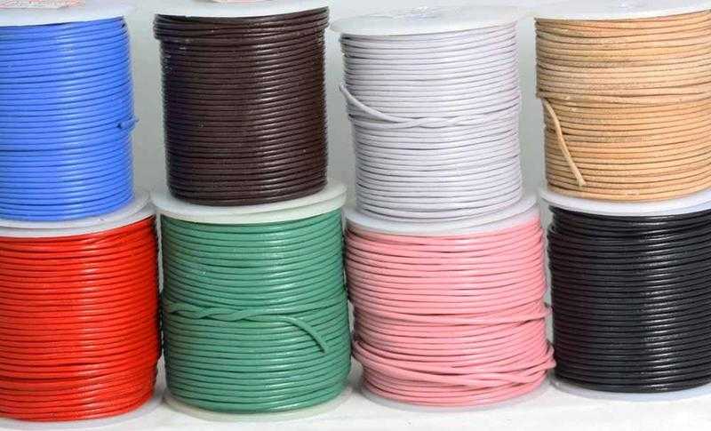 Geniune Soft Leather cord  50Mt Spools - 1.5mm thickness  Brand New