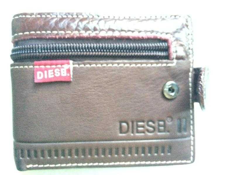 Gents Brown Leather Diesel wallet