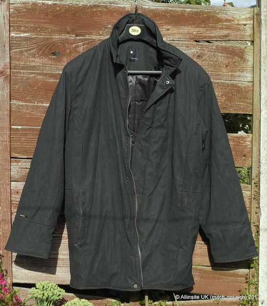 Gents Foxhole Black Coat - Used - Size Large