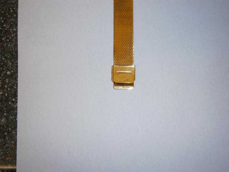 Gents Quarts Watch with 18K gold plated strap