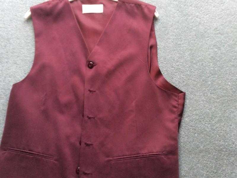 Gents Wine Coloured Waistcoat