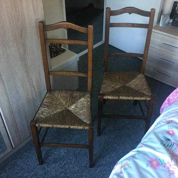 GENUINE ANTIQUE CHAIRS. 2 MATCHING (OVER 100Yrs)