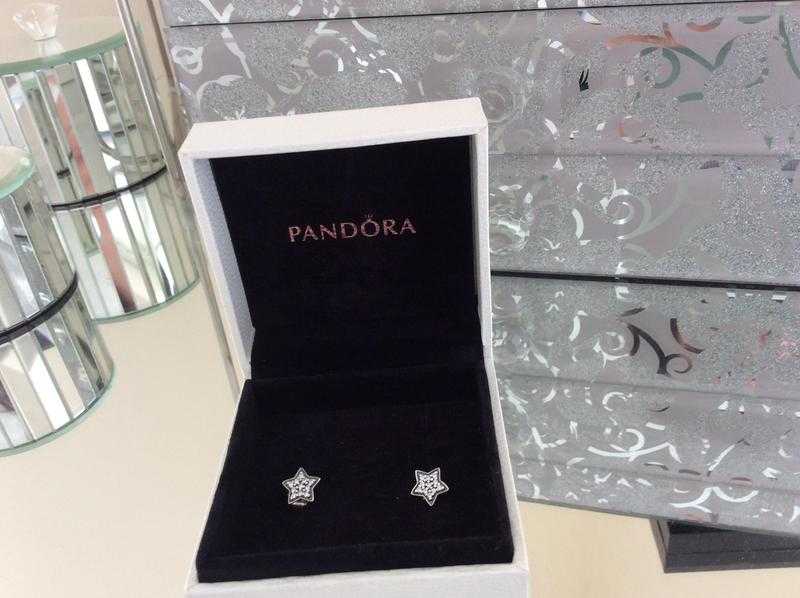 Genuine Pandora star earrings