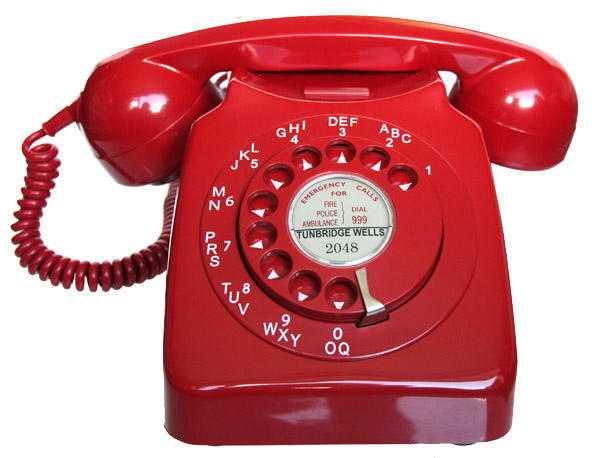 Genuine Red GPO 746 telephone 1967-83