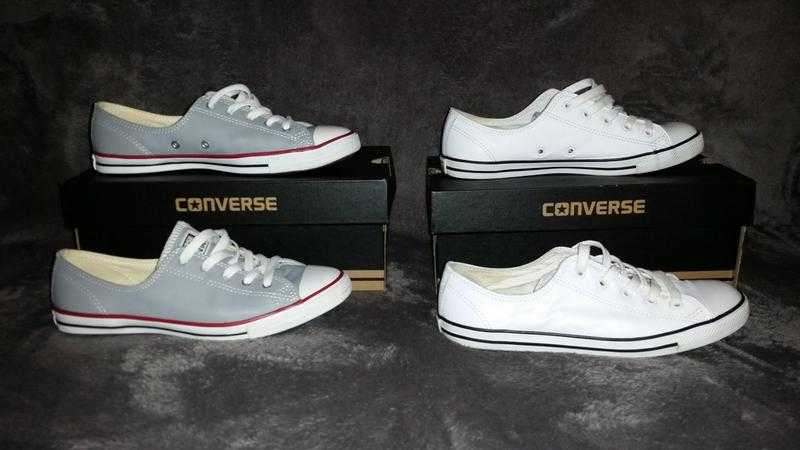 Genuine size 5 dainty leather converse