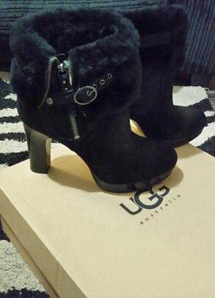 Genuine Ugg Boots with heel Scarlett. Brand New in box.