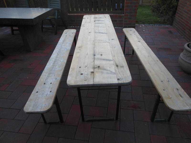 GERMAN BEER BENCHES industrial vintage