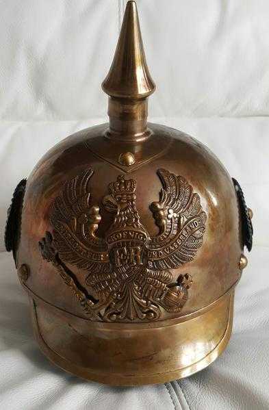 German Leather War Helmet - Antique