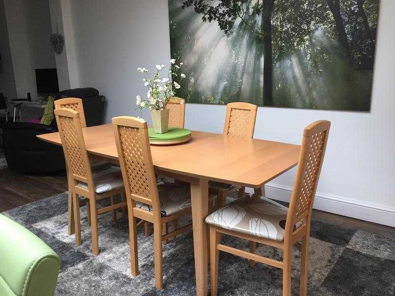 German Made Dining Suite - Display Unit and Extending Table with 6 chairs