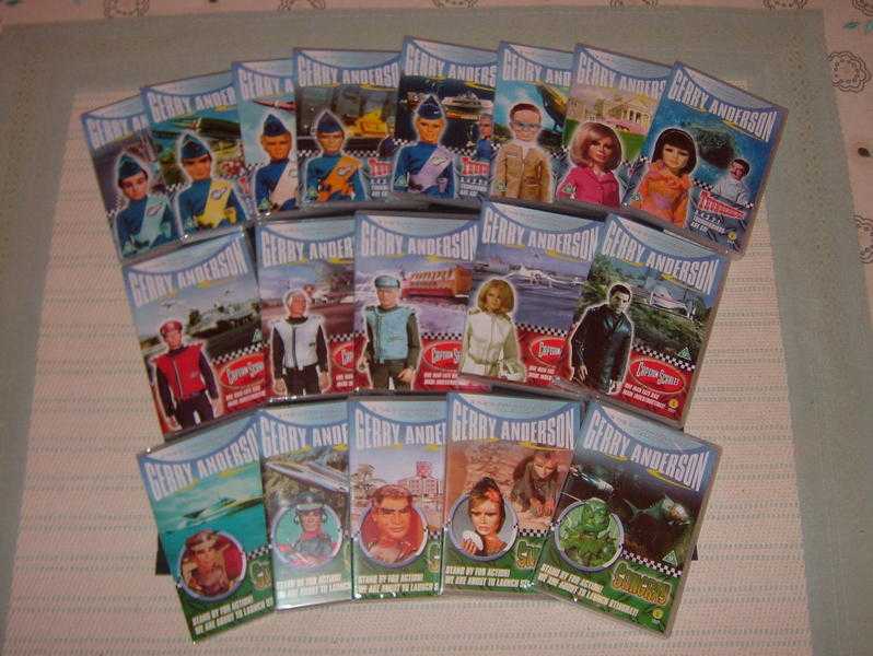 Gerry Anderson SUPERMARIONATION 18-DVD set - Stingray, Thunderbirds and Captain Scarlet - As New