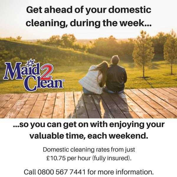 Get ahead of your domestic cleaning, during the week
