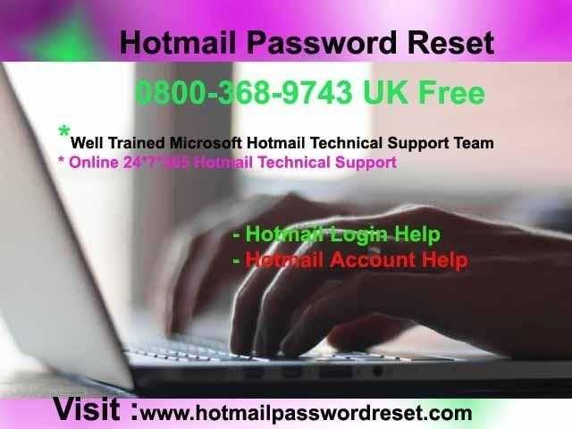 Get Free From Forgot Password with Hotmail Reset