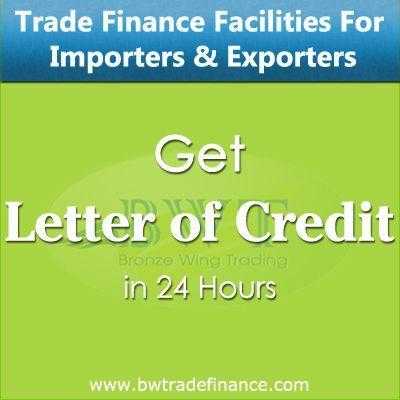 Get Letter of Credit  MT700 for Importers and Exporters