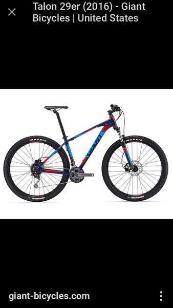 Giant talon 29er 2016 new