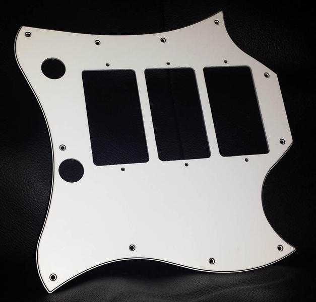 Gibson SG custom 3 pickup batwing pickguard white (new genuine Gibson part)