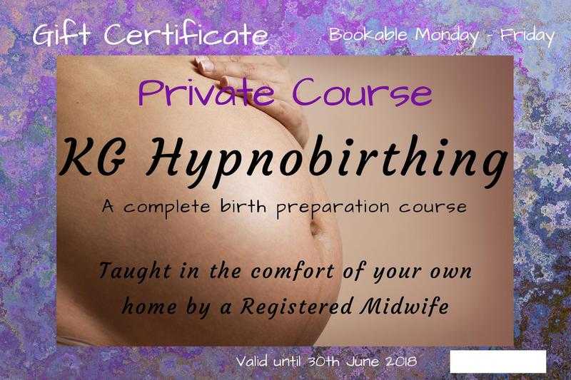 Gift Set amp KG Hypnobirthing Private Course, Gwent or N.Somerset, ideal for pregnant couple