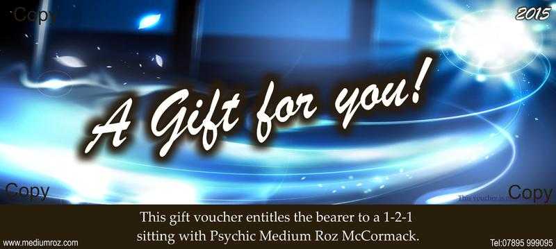 Gift Vouchers for 1-2-1 Sittings.