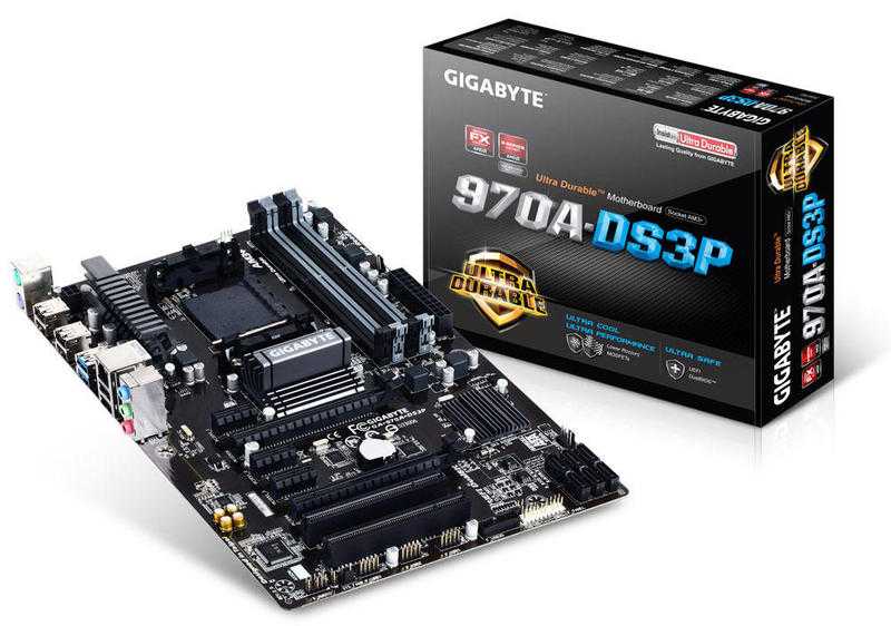 Gigabyte GA-970A-DS3P AMD Socket AM3 Motherboard AMD 970 Chipset 4x DDR3 Slots