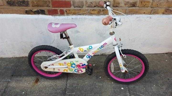 GIRL PINK blossom BIKE 16 inche wheels for 5-8yrs old