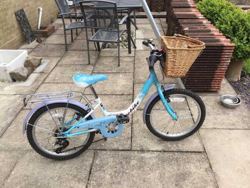 Girls 20quotpro bike, with basket, VGC