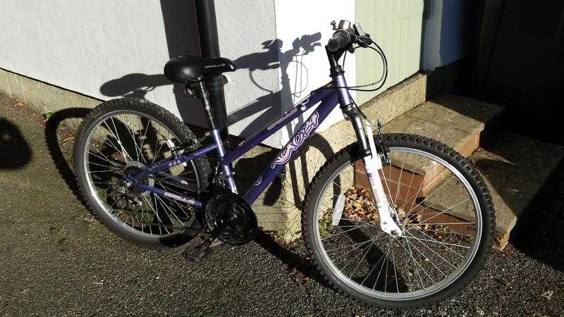 Girls Apollo purple 24 inch wheel mountain bike