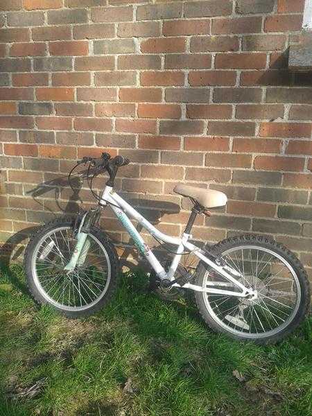 Girls Bicycle, white with gears