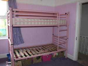 Girls metal bed frame