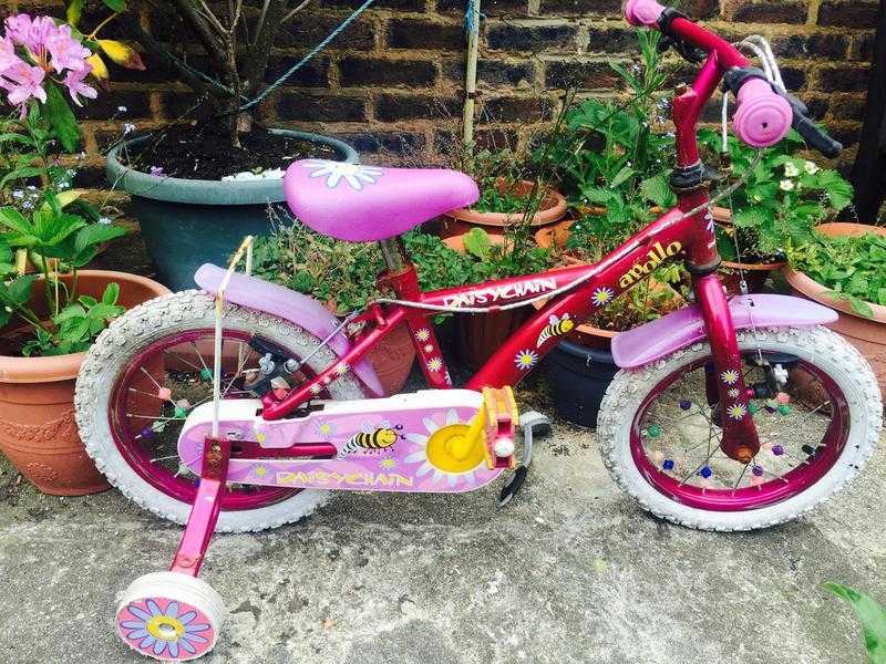 Girls pink Apollo bike