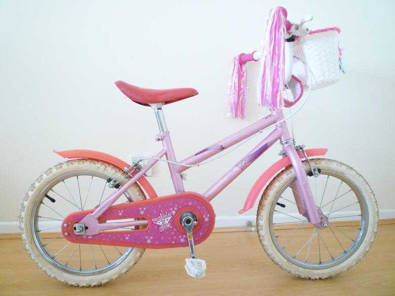 Girls Pink Bike Bicycle 16 inch wheels Excellent